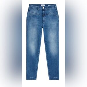 Closed‎ Heritage Pedal Pusher Tapered Cropped Jeans Mid-Blue Size 44 High-Waist